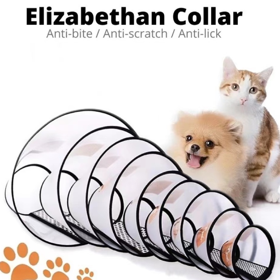 Pet City Dog E-collar Protective Circle Anti-Bite Cone Grooming  Tool-functional Cat Safety Collar