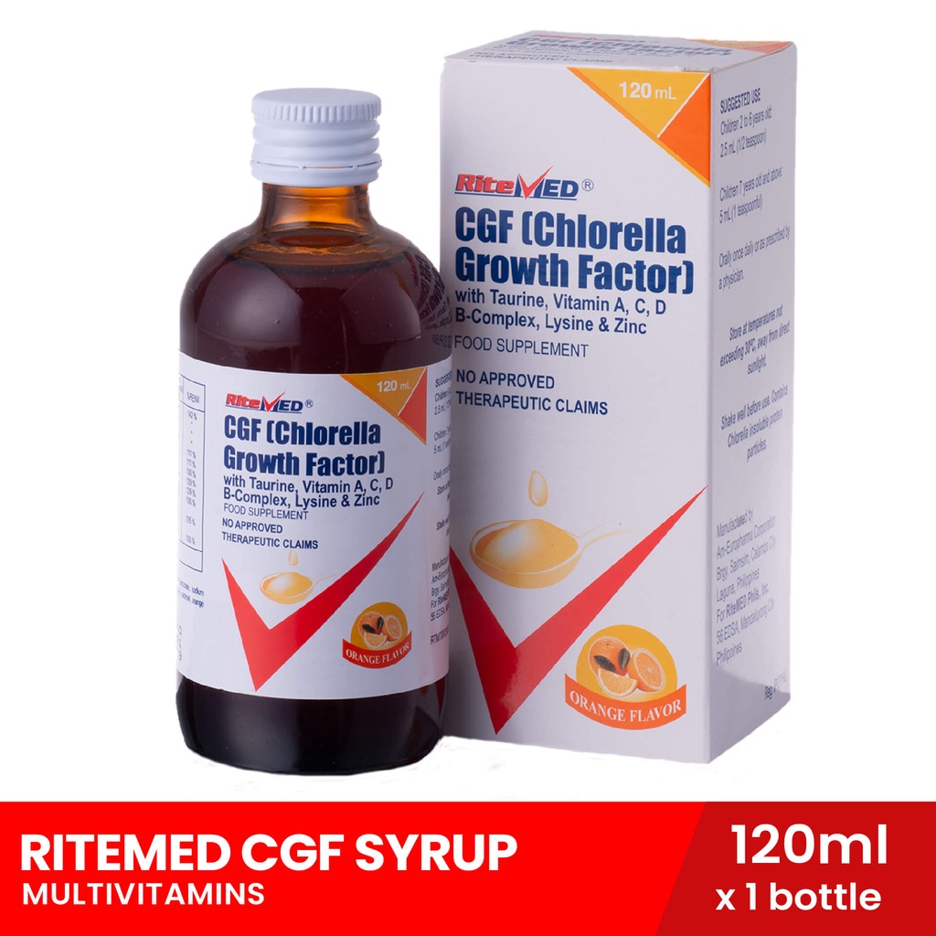 RITEMED CGF Multivitamins Syrup 120ml (Food Supplement for Kids