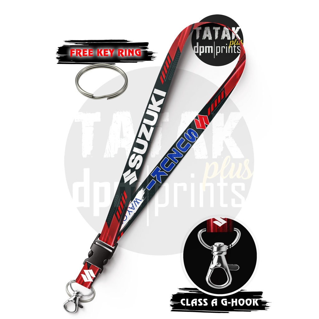 Suzuki Lanyard Id Lace Sublimation Id Cord Sling Free key ring Shopee