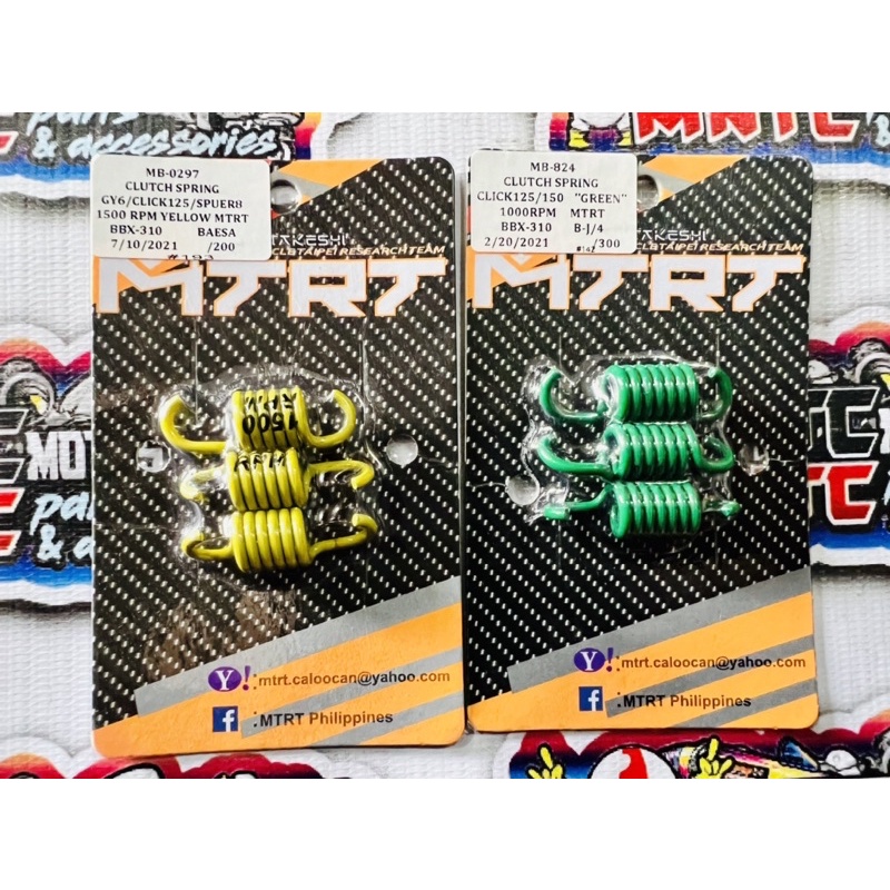 MTRT CLUTCH SPRING 1000RPM/1500RPM CLICK125i/150i/GY6/SUPER8 | Shopee ...