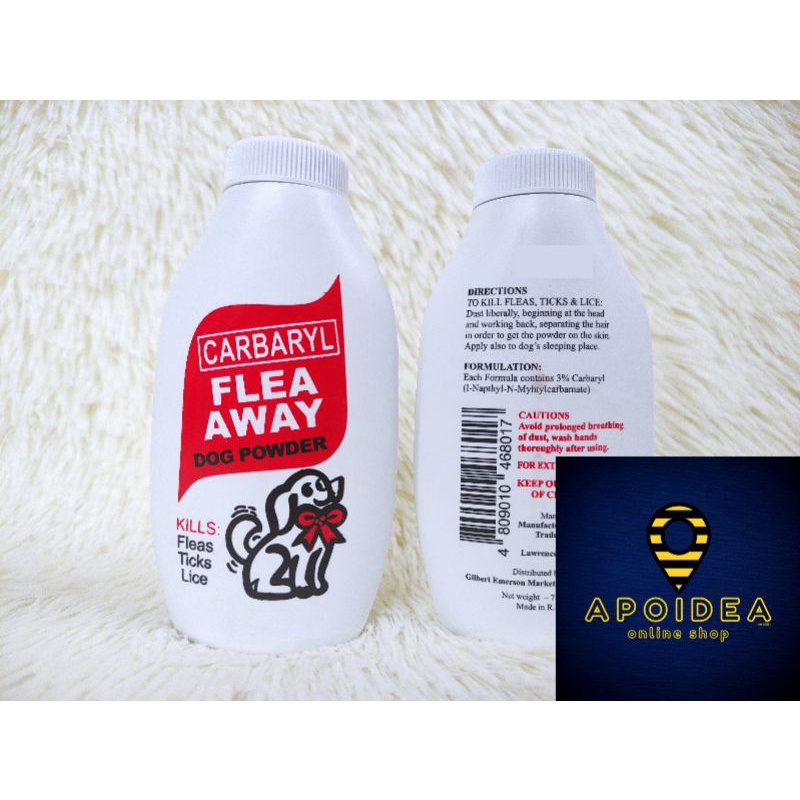 Flea Away CARBARYL Anti Flea and Tick Dog Powder 75g ANTI TICK garapata AND FLEA kuto