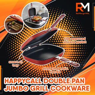  Happycall Double Grill Pan Korean Original Model JUMBO