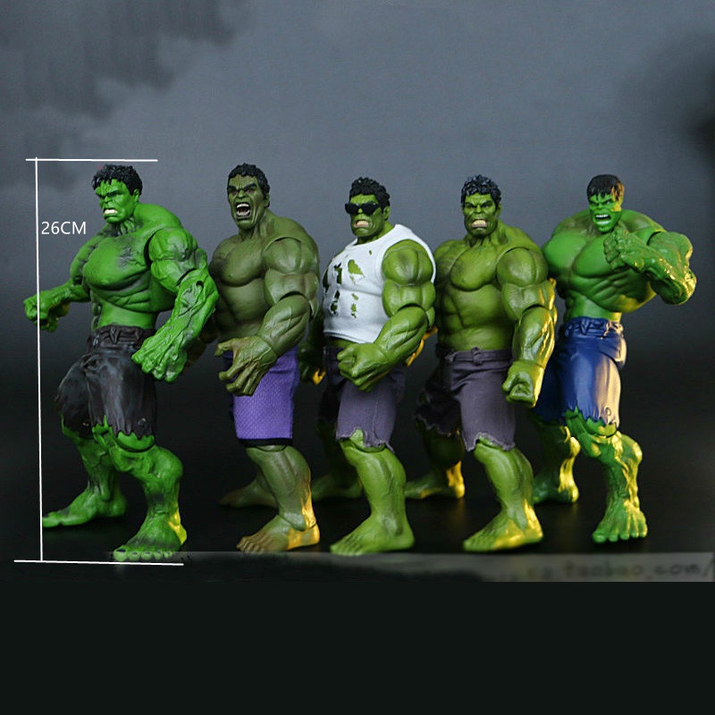 B26cm Disney The Avengers Action Figures Hulk PVC Big Size Jointed
