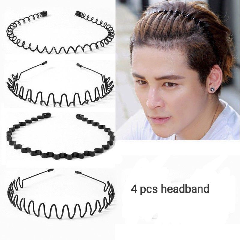 1/4/5pcs metal headband for men and woman 1/4/5 pcs assorted headband