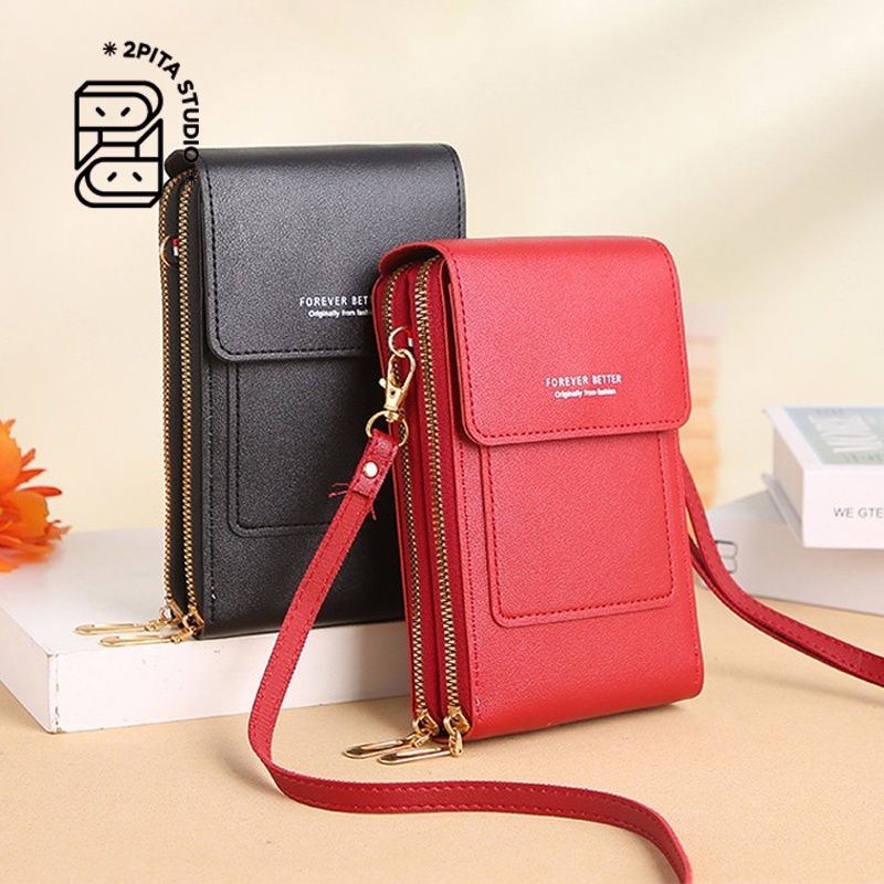 [MENGJIA-3] Qb0001 Touch Screen Mobile Phone Bag Female Small Crossbody ...