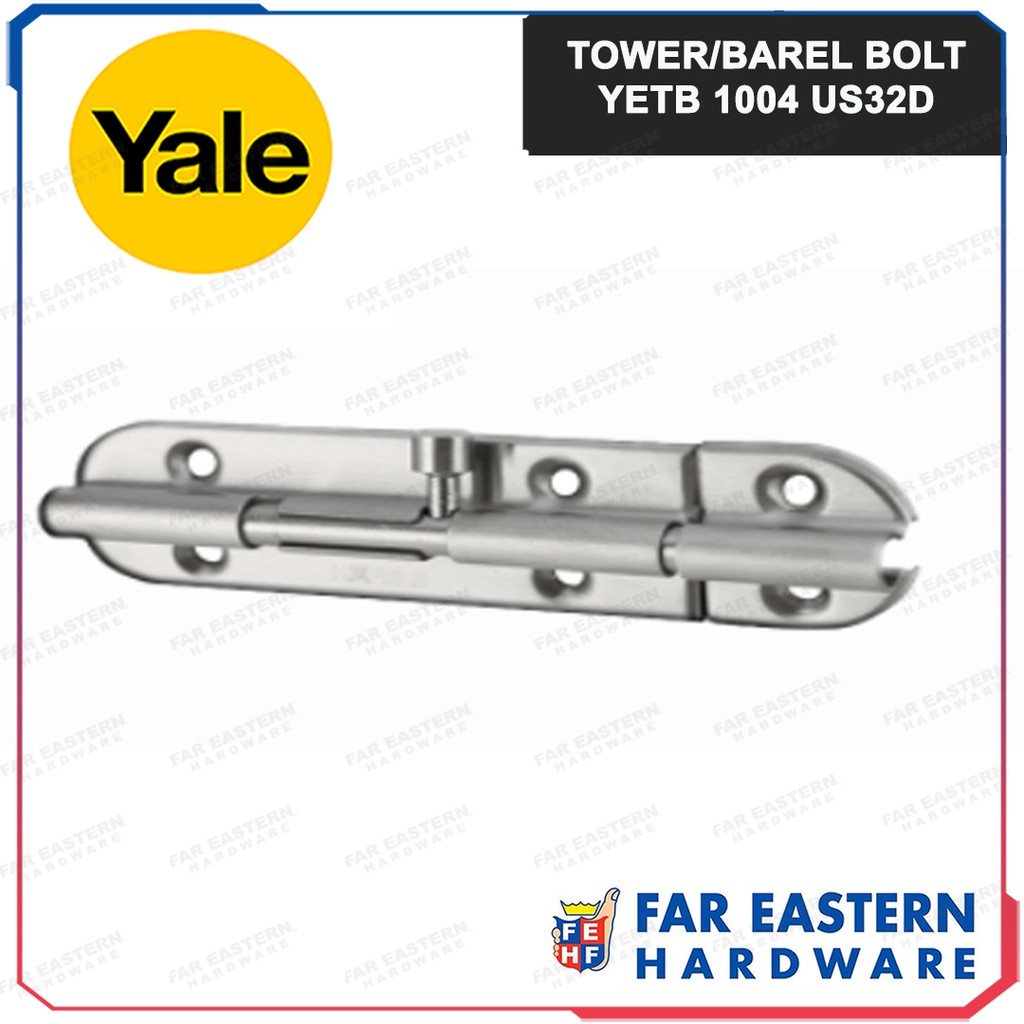 YALE Stainless Steel Door Lock Barrel Bolt YETB 1004 US32D SS Shopee