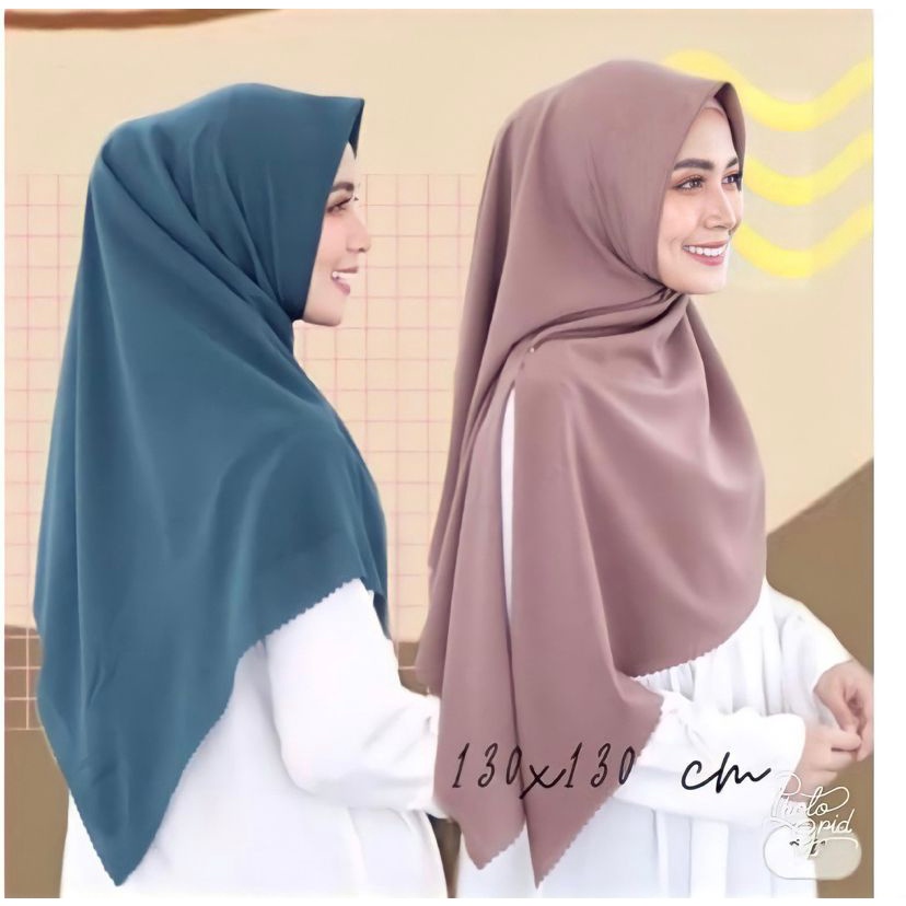 Hijab Square Bella Square Jumbo Syari 130 x 130cm Hijab Rectangular