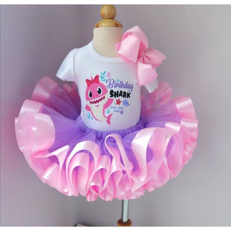 Baby shark tutu outlet dress