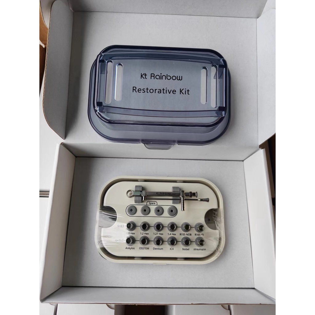 Kt Rainbow Restorative Kit Dental implant system Universal planting and repairing tool box