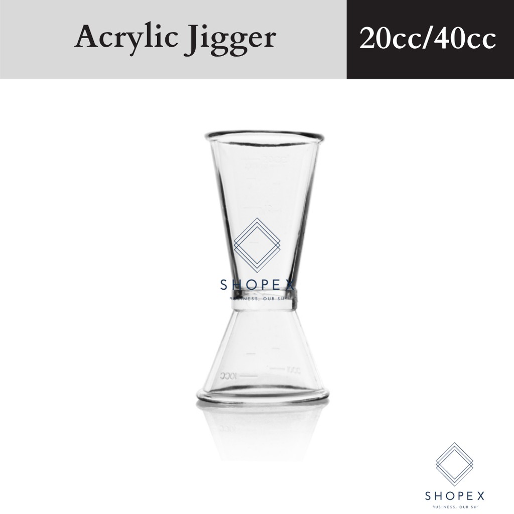 Acrylic Jigger Double Sided Jigger / Measuring Cup / Milktea Supplies