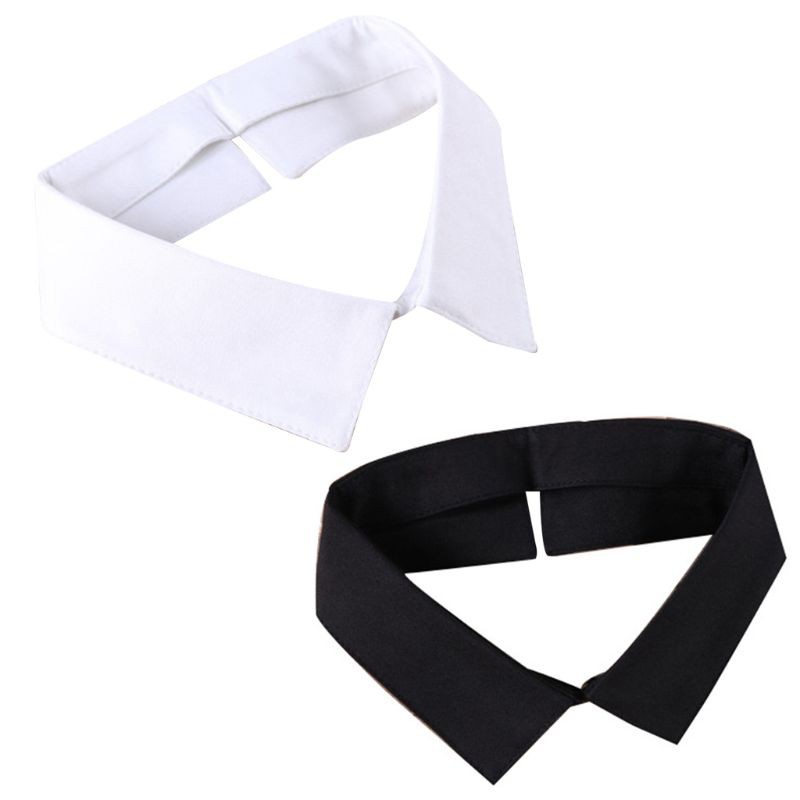 ❤❤ Classic Black/White Collar Shirt Fake Collar Tie Vintage