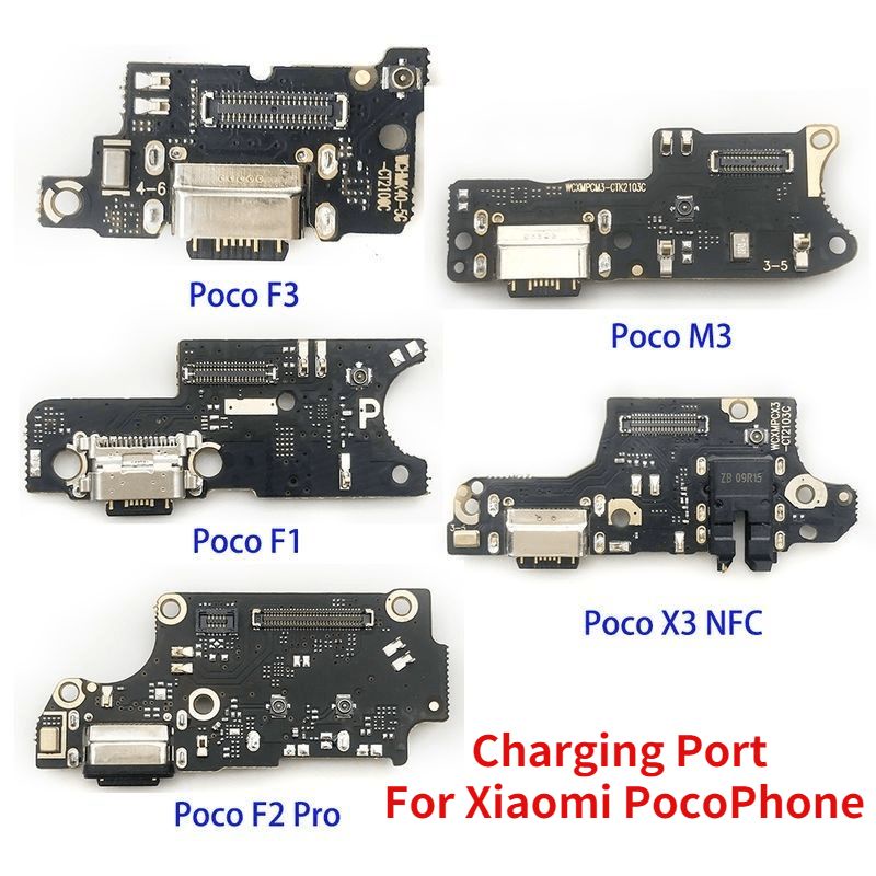 Usb Charger Charging Port For Xiaomi Pocophone Poco F1 F2 Pro F3 X2 X3 Pro M3 Nfc Dock Connector 7634