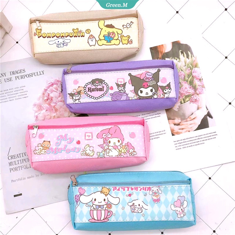 Kawaii Sanrio Pencil Case Kuromi Storage Bag Melody Anime Student ...