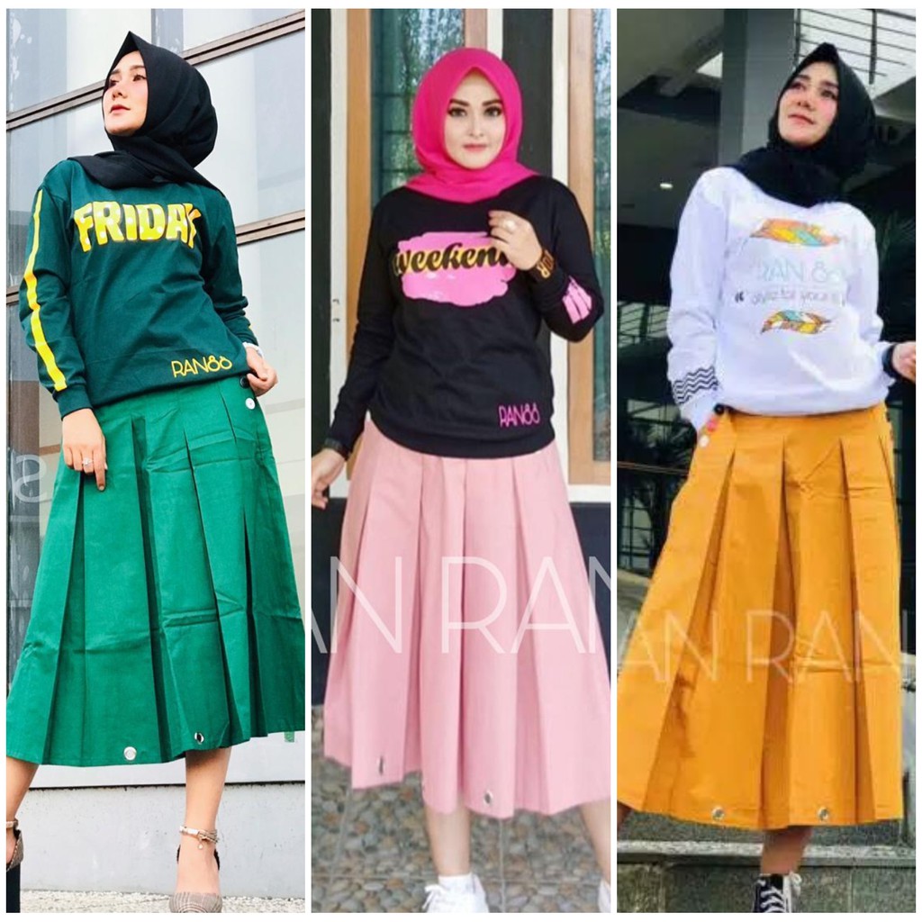 Stelan Rok Women By Ran Original / Best-selling Muslim Sets / Cheapest ...