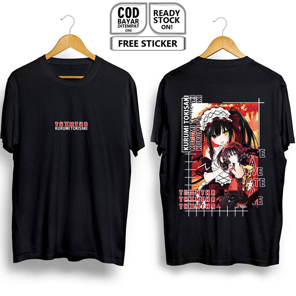 Kaos KURUMI TOKISAKI DATE A LIVE WAIFU ANIME MANGA SHIDO ITSUKA MIO ...