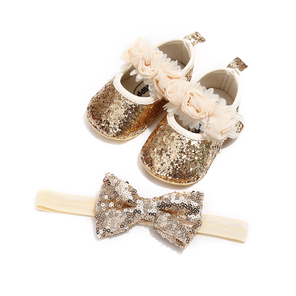 Newborn Baby Shoe Sequins Princess Birthday Shoes Baby Toddler