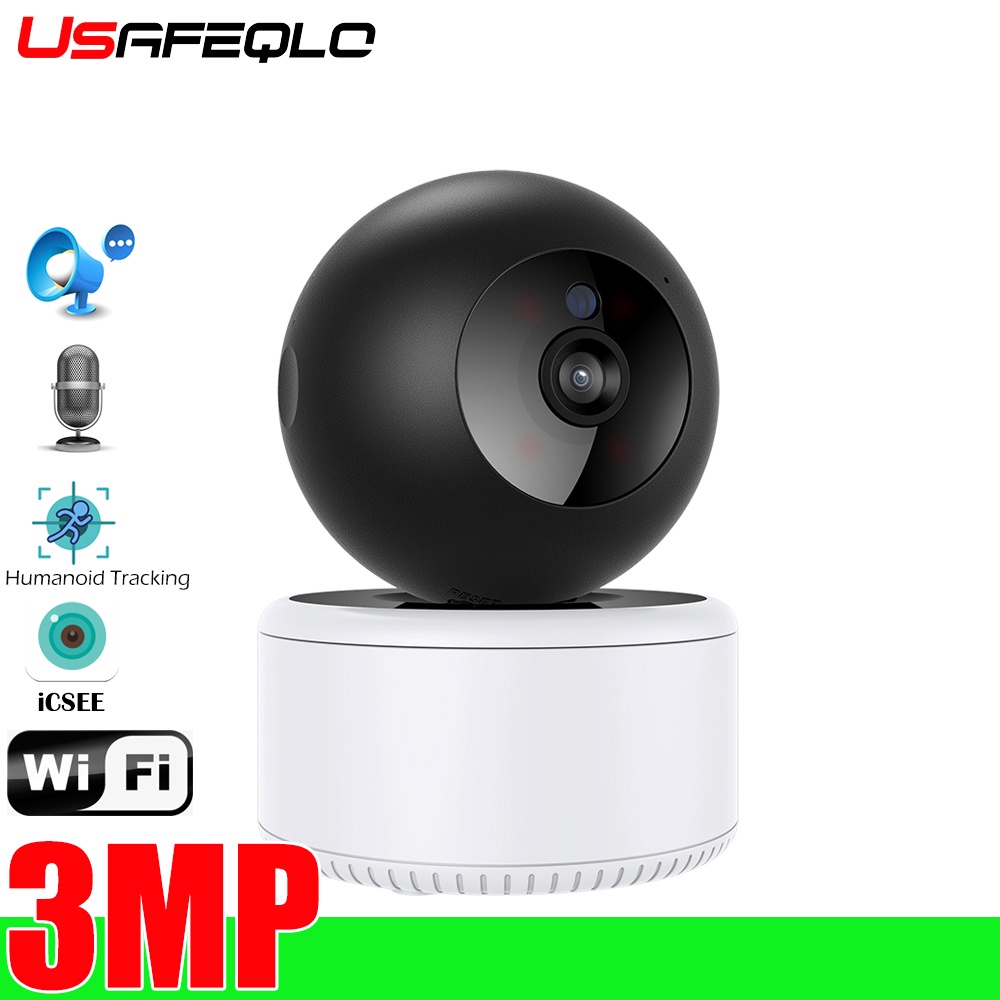 2304*1296P Wifi IP Camera 3MP Ai Human Detect Auto Tracking CCTV Home ...