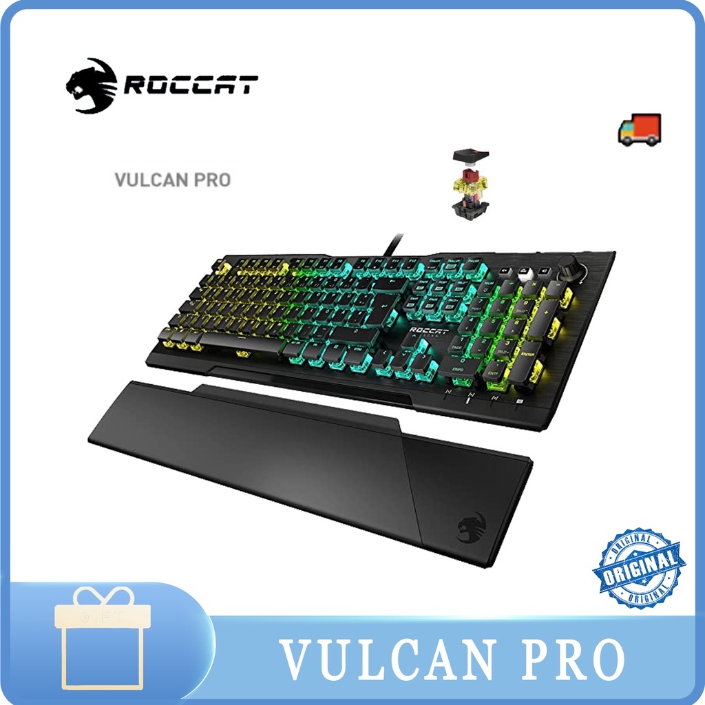 Roccat Vulcan Pro Optical Keyboard RGB Game AIMO LED One-Key Lighting ...