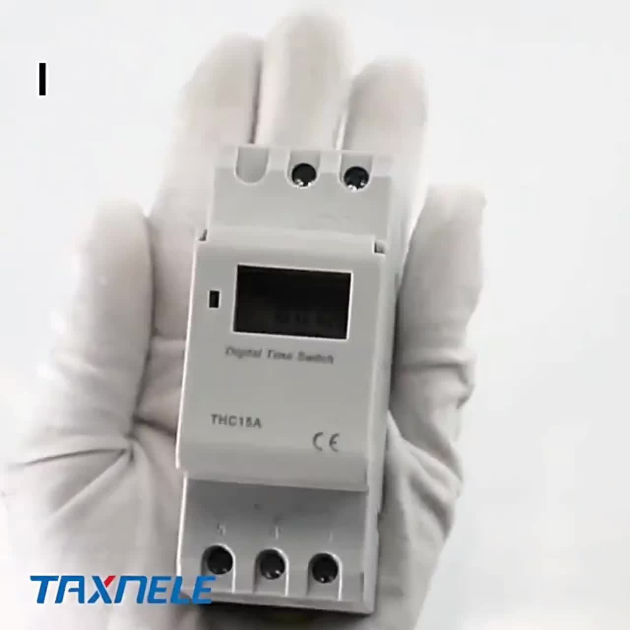 THC15A Weekly 7 Days Programmable Digital TIME SWITCH Timer Control AC ...