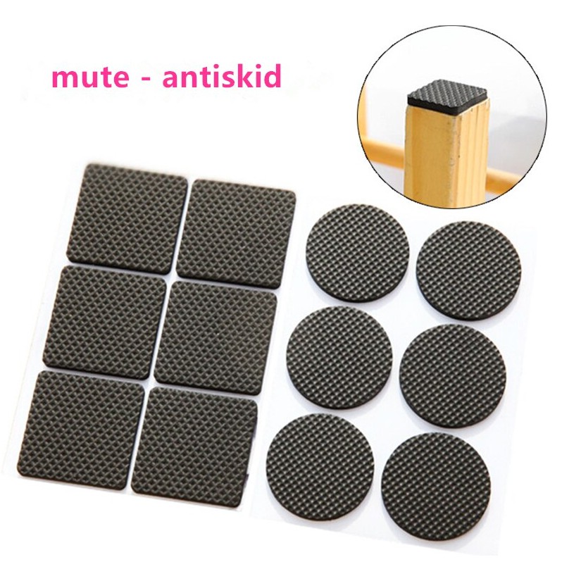 Nonslip Self Adhesive Furniture Rubber Table Chair Feet Pads Round