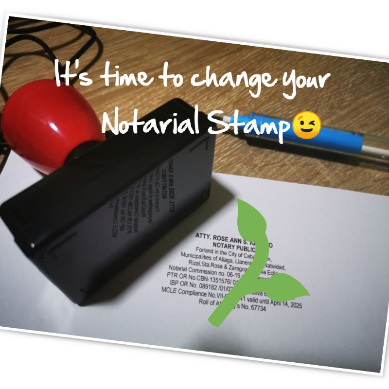 FREE INK REFILL NOTARIAL Stamp Customized stamp Shopee Philippines