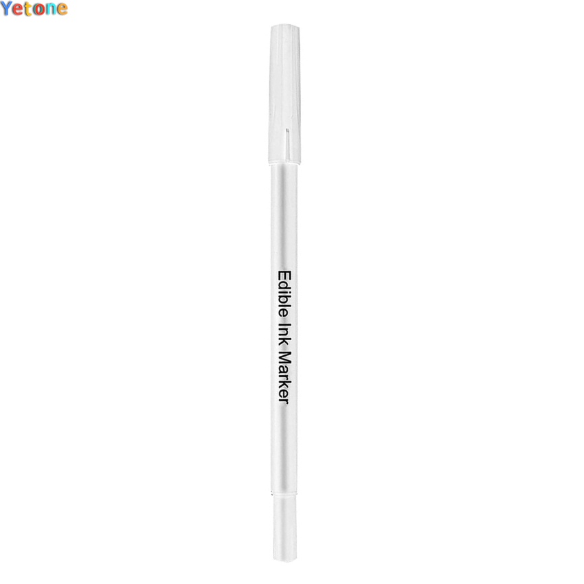 White Edible Markers for Cookies Edible Pen, Food Grade Food Coloring