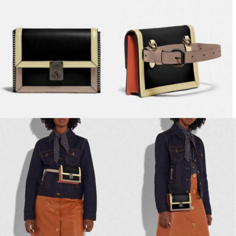 Coach Hutton Belt Bag in Colorblock and Crossbody Shopee Philippines