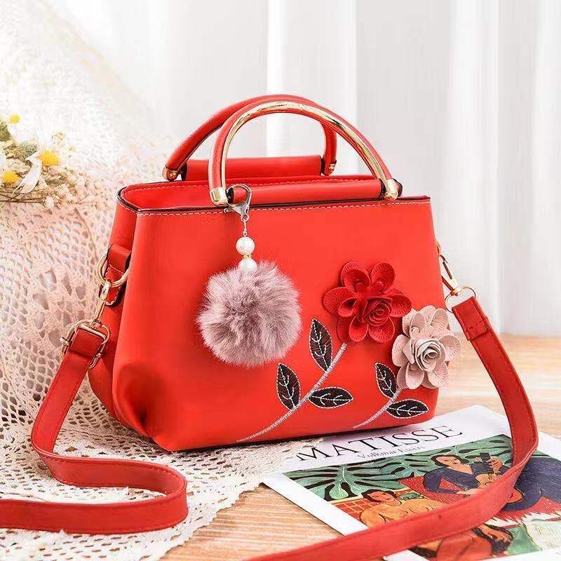 Leather-skinned Women's Bag Korean Version of The Hundred Shoulder Messenger Soft Bag Fashion Atmosphere Handbag