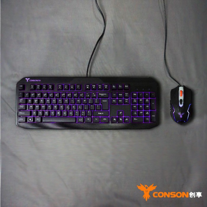 Latest CONSON MOUSE KEYBOARD KEYBOARD GAMING | Shopee Philippines