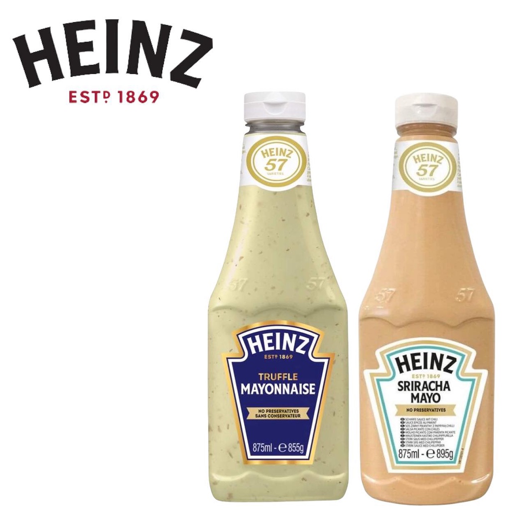 Heinz Truffle Mayonnaise / Sriracha Mayo BIG BOTTLE 875ml Shopee