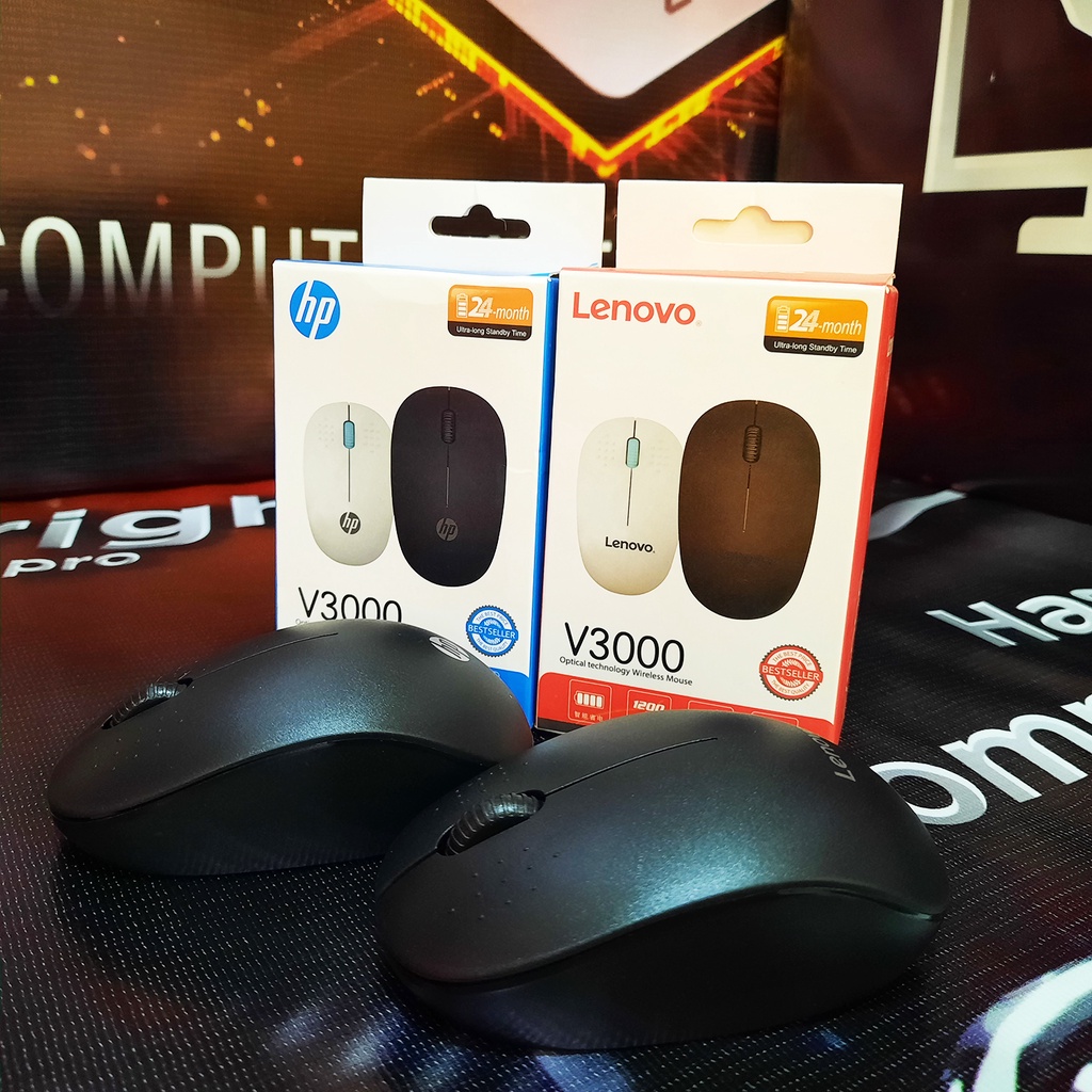 HP and Lenovo V3000 Optical Technology Wireless Laptop Mouse Shopee