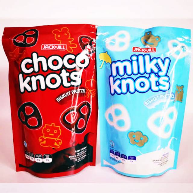 Biscuit Pretzel Jack N Jill Choco & Milky Knots 55gr Shopee Philippines