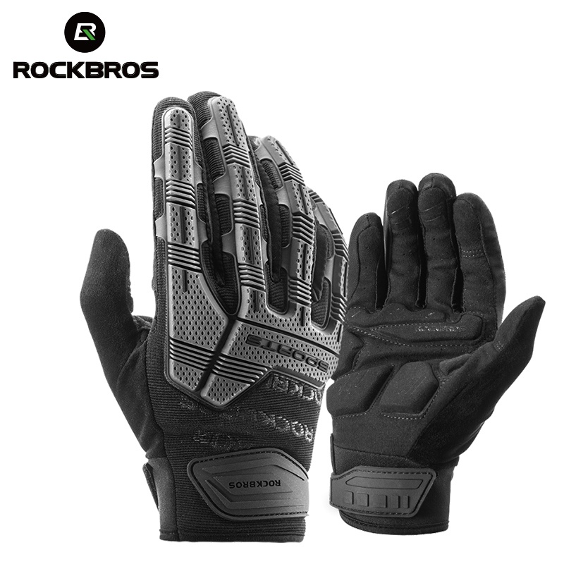 Local Delivery ROCKBROS Motorcycle Gloves Anti Slip Racing Riding ...