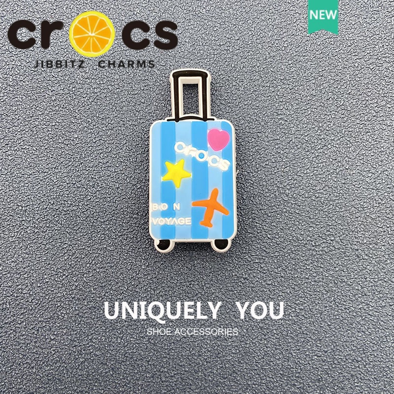 crocs jibbitz charms Button Holiday Series Airplane Suitcase Coconut