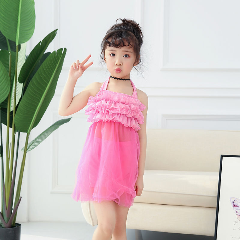 Korean-Style Summer New Cute Girls Swimwear Sweet Princess Little Girl ...