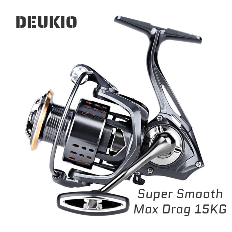 DEUKIO Fishing Reel 2000-7000 Series Metal Spinning Reel Max drag