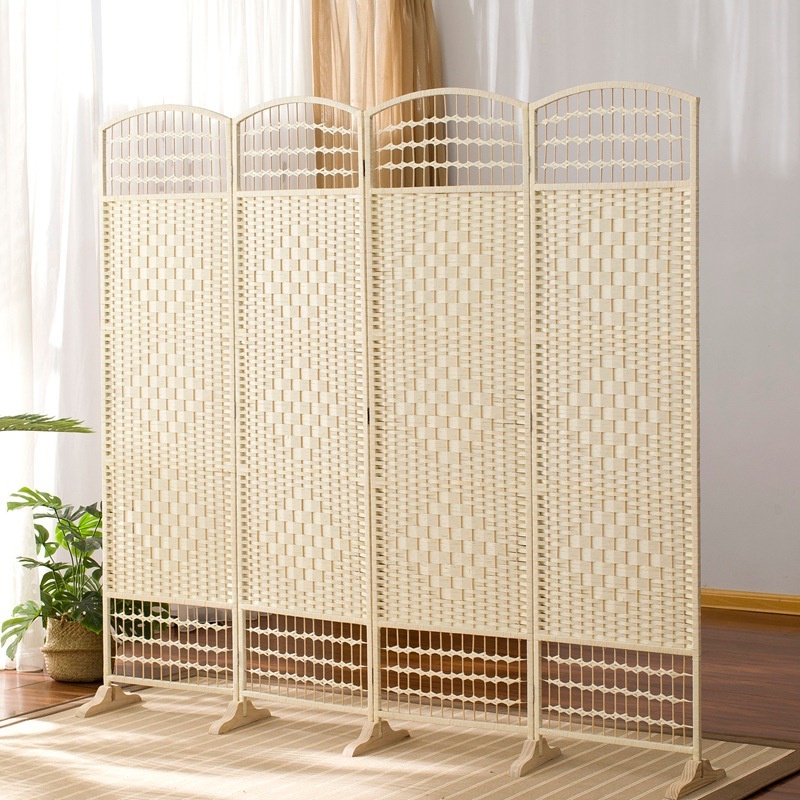 home lifeScreen Rattan Divider Tea House Bamboo Weaving New Chinese ...