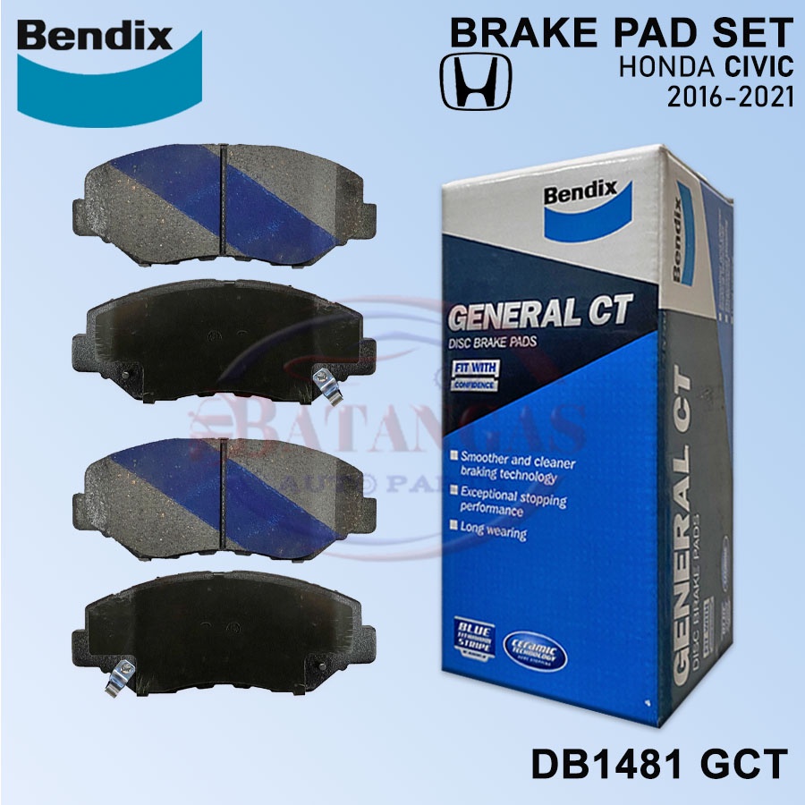 2016 honda civic on sale brake pads