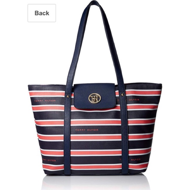 Tommy hilfiger deals striped tote bag