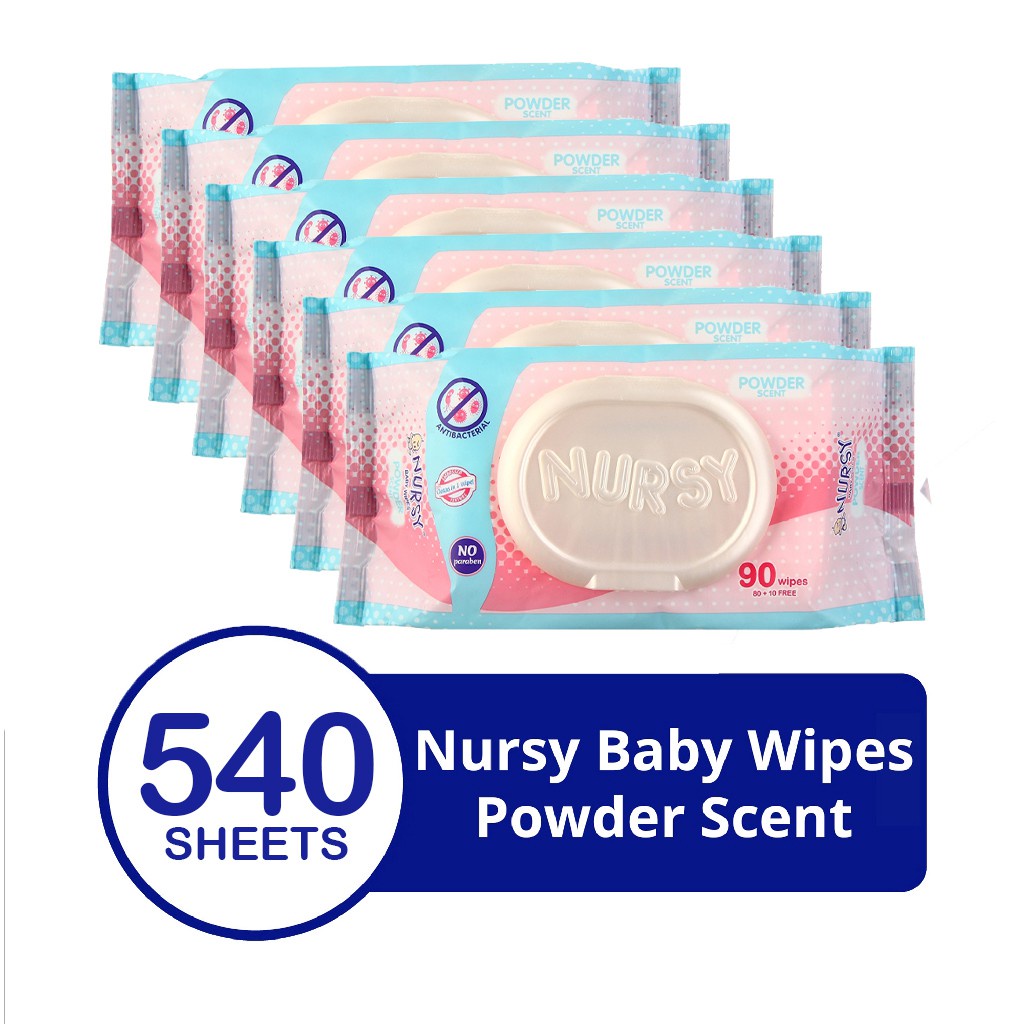 Nursy baby best sale wipes powder scent