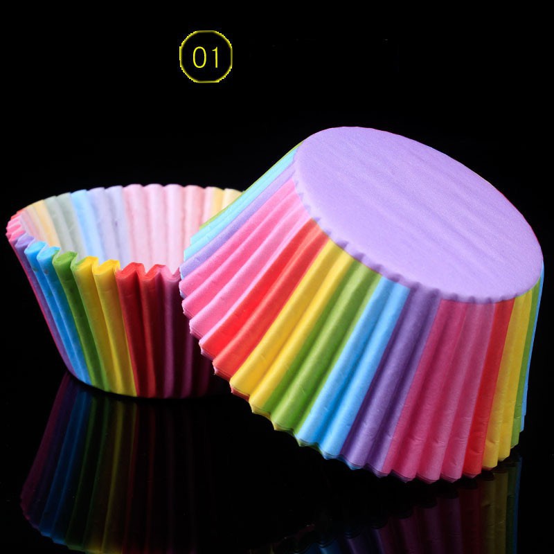 100Pcs 3oz Cake Muffin Cupcake Paper Cups Cake box Cupcake Liner
