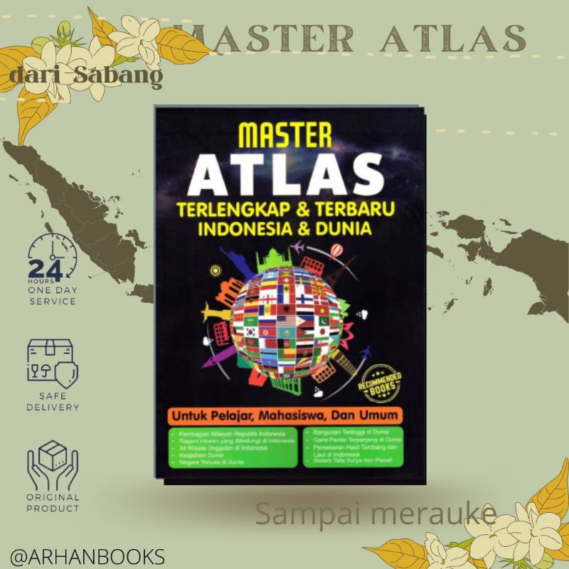 The Most Complete & Latest Atlas Book Of Indonesia And The World ...
