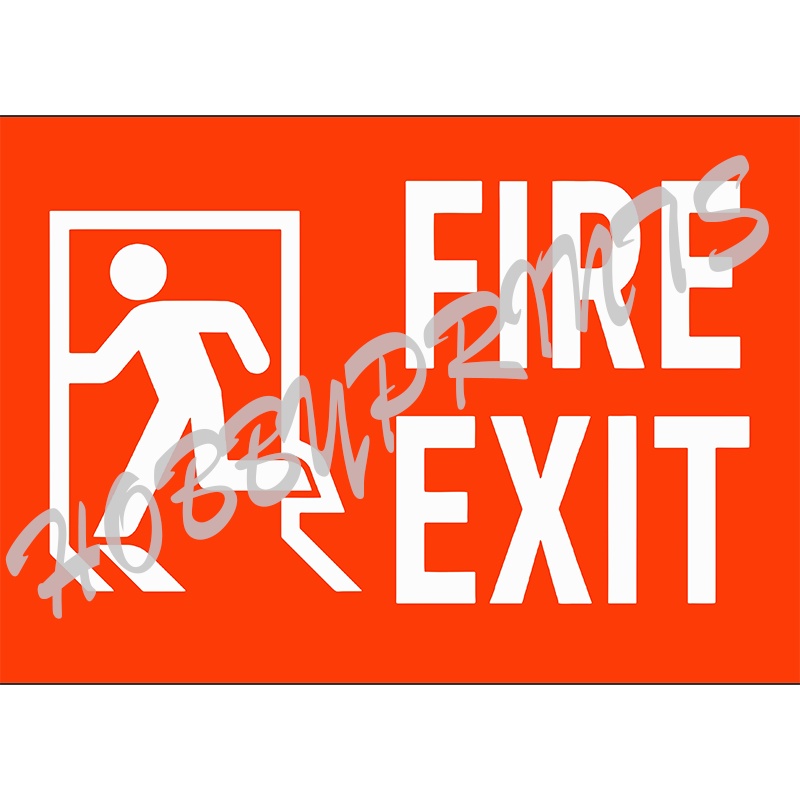 Fire Exit Laminated Signs Signage | Sign Boards | Shopee Philippines