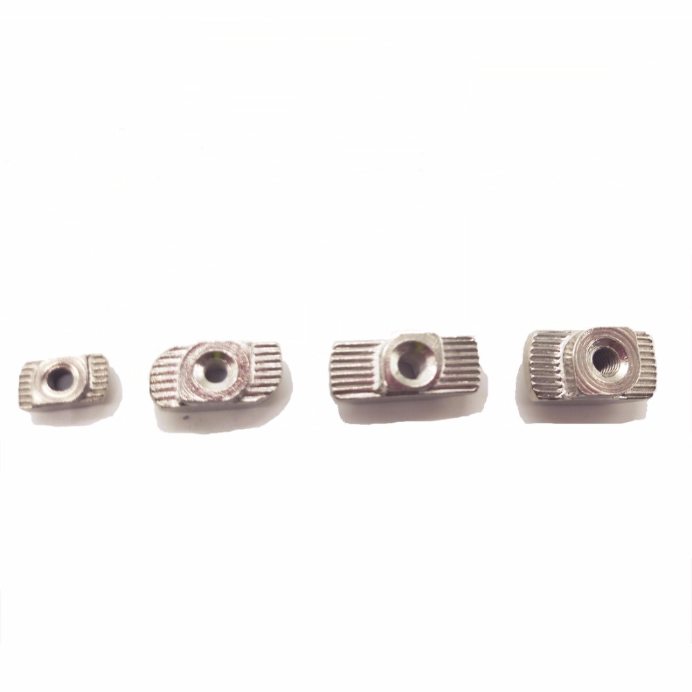M8 3030/4040 - Set di 10 dadi a T a molla universali per profilo in alluminio con fessura da 8 mm, serie 3030/4040