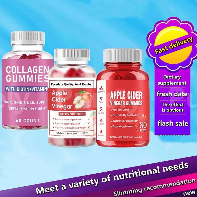 Apple Cider Vinegar Gummies Goli Organic Collagen Gummies Vitamin c