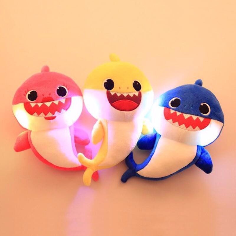 32CM Baby Shark Stuff Plush Soft Toys Anak Patung Stuffed Soft Toy ...