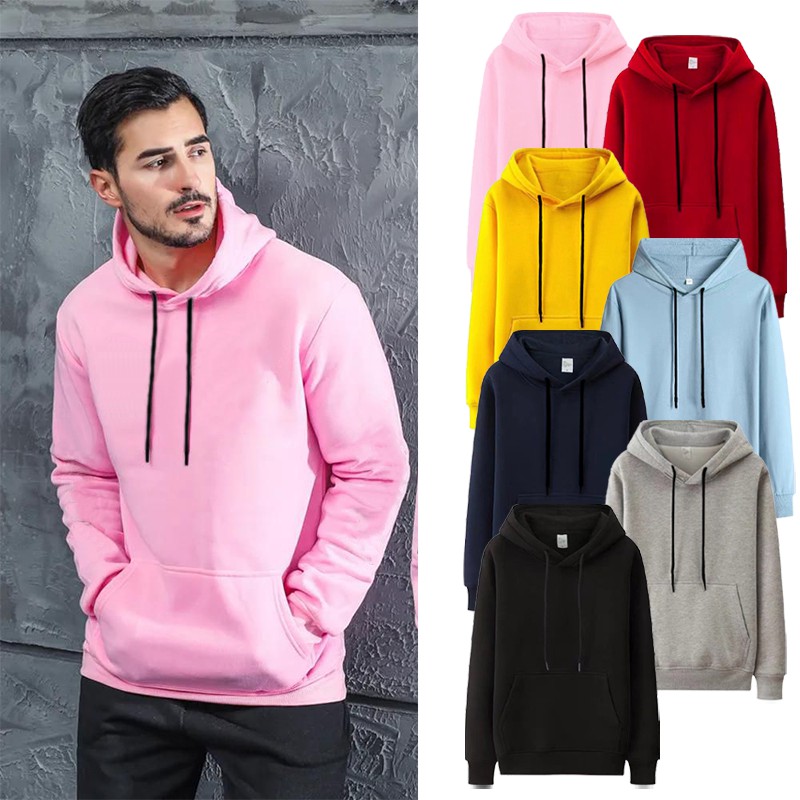 Plain Hoodie Jacket casual Korean fashion unisex Sweatshirts