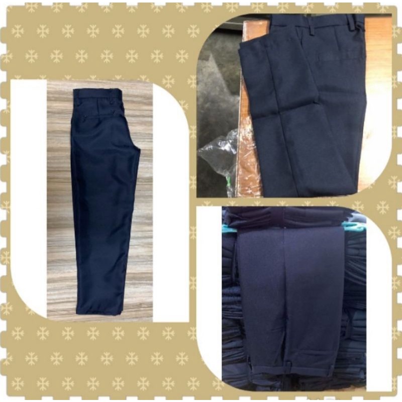 Security Guard Pants Uniform Gabardine Navy blue | Shopee Philippines