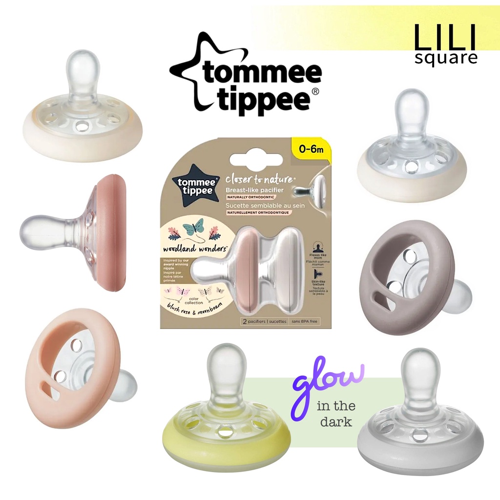 Tommee Tippee BreastLike Pacifier Day or Night/Glow 06m & 618m