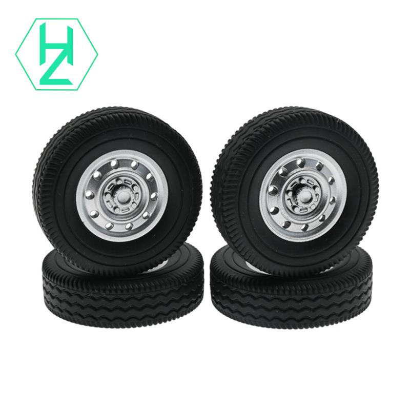 4Pcs Rubber Wheel Tire Tyre for WPL D12 Mini 1/16 RC Drift Truck ...